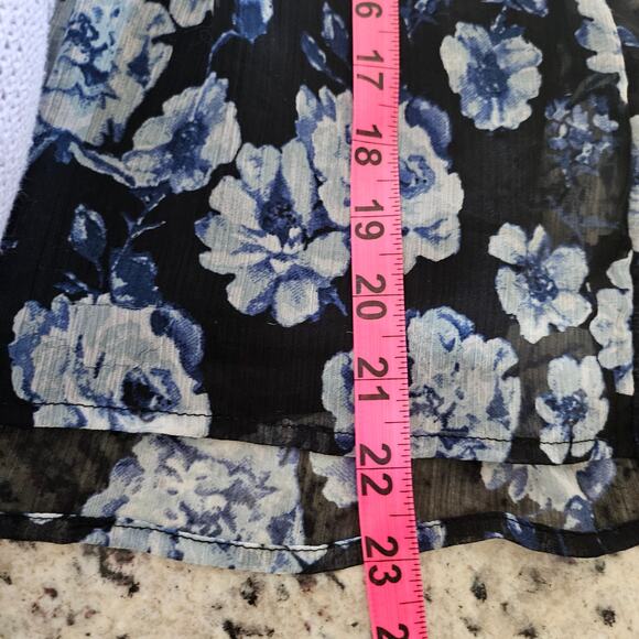 Lucky brand floral blouse peplum sz S - Picture 8 of 8